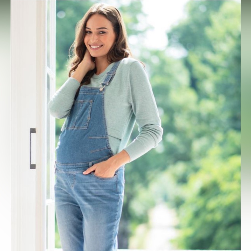 Sage Cotton Lift Up Maternity & Nursing Sweater
